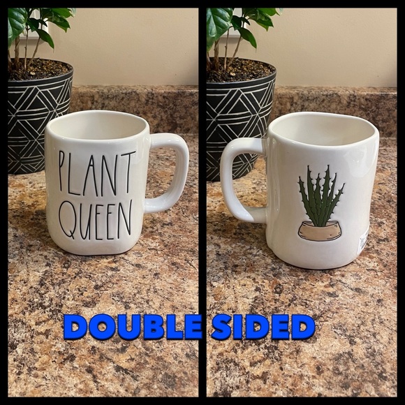 Rae Dunn Plant Queen Double Sided Mug - Picture 1 of 3
